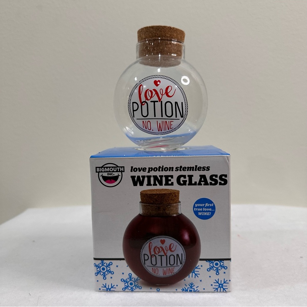 BigMouth Inc Love Potion Stemless Wine Glass
